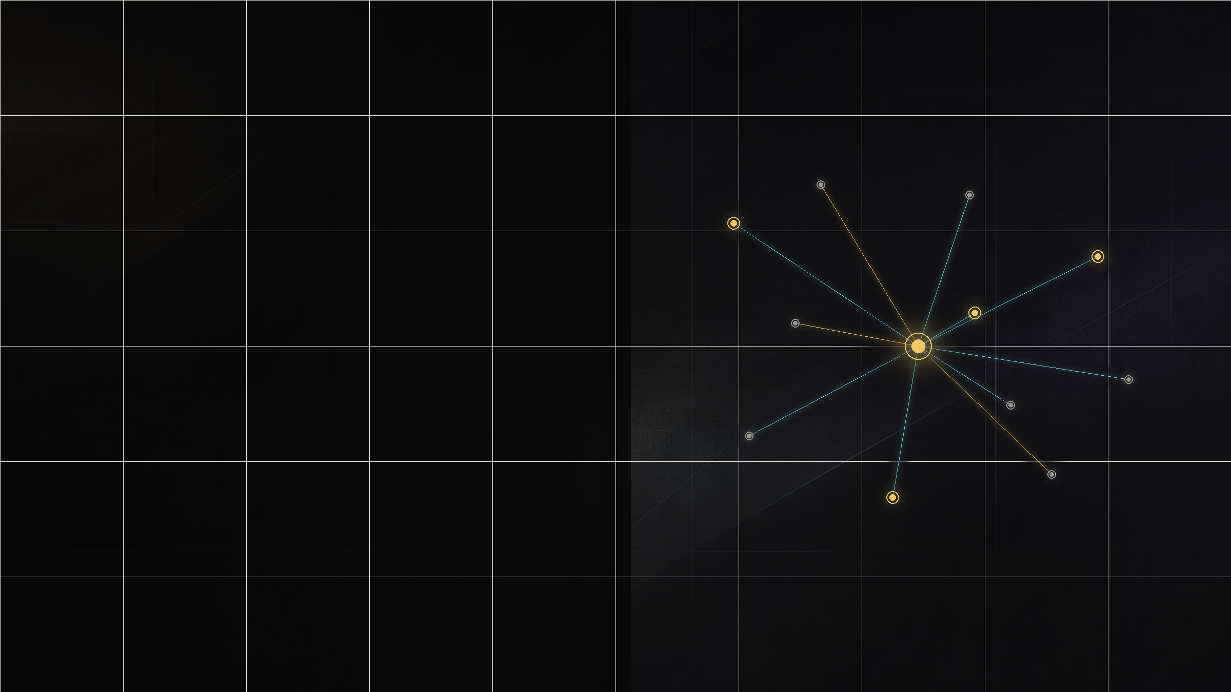 A professional network organised around a central signal, illustrating B2B LinkedIn strategy